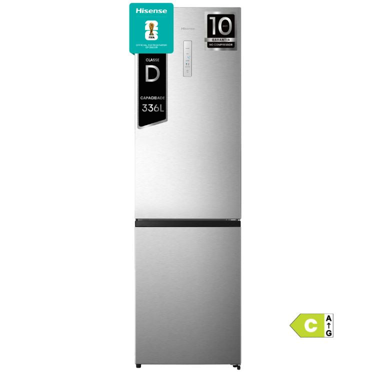 Frigorífico Combinado Hisense RB440N4ACD 434L Inox