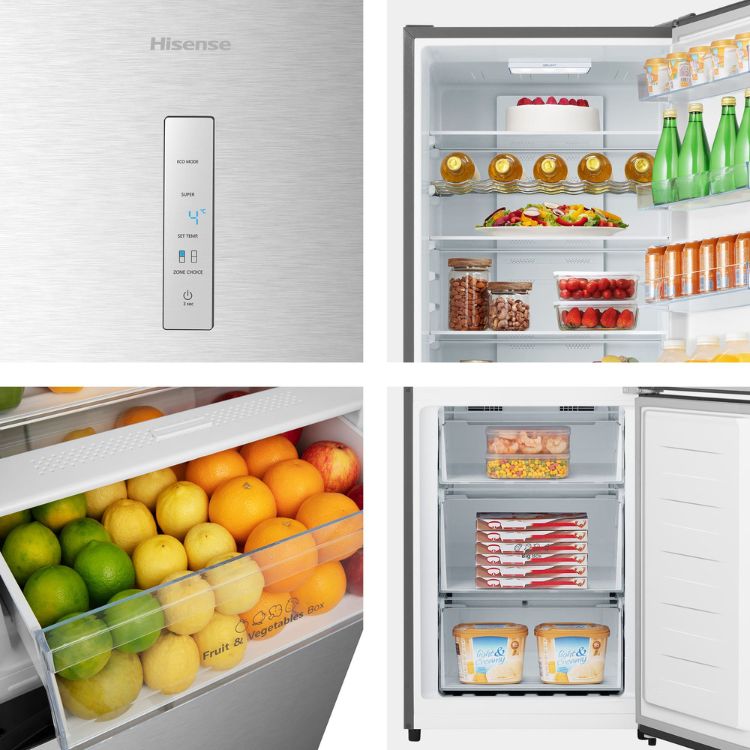 Frigorífico Combinado Hisense RB440N4ACD 434L Inox