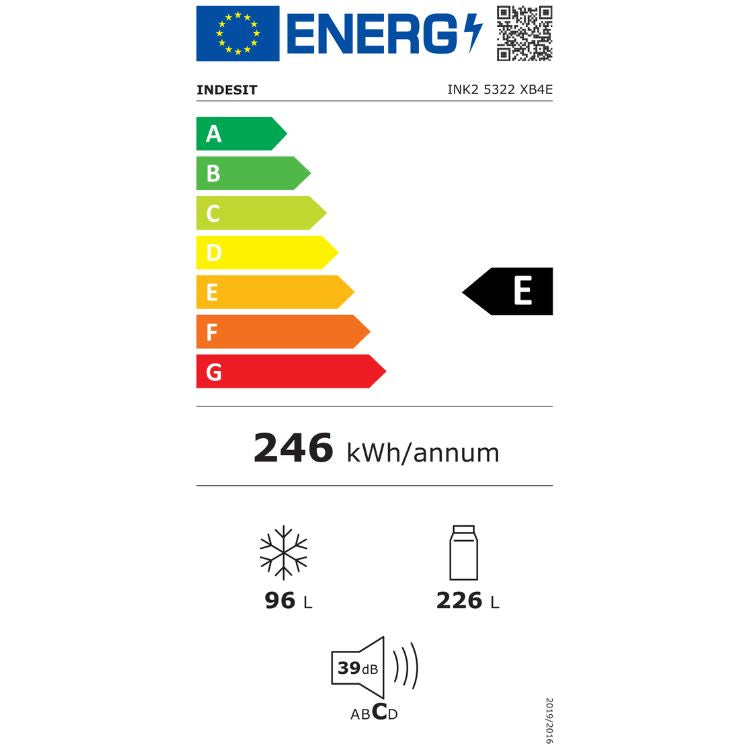 Frigorífico Combinado Indesit INK25322XB4E 322L Inox