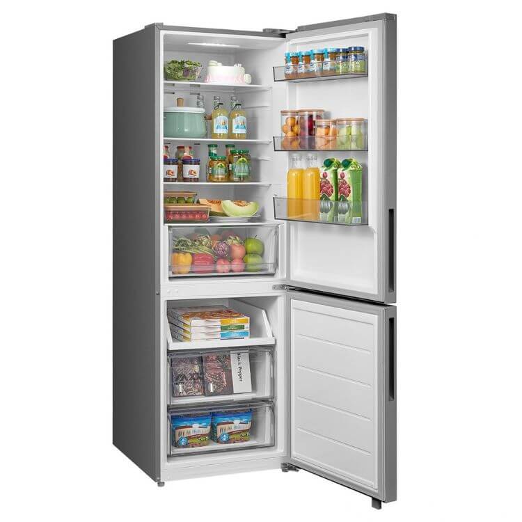 Frigorífico Combinado Midea MDRB548MME46 401L Inox