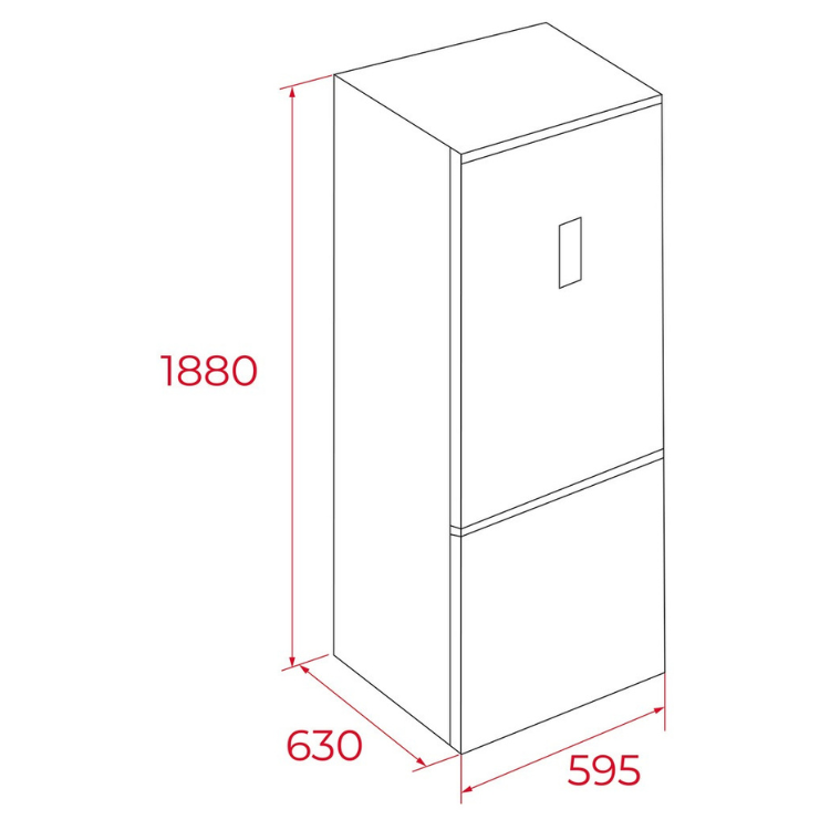 Kühl-Gefrier-Kombination Teka NFL355SS 310L Edelstahl
