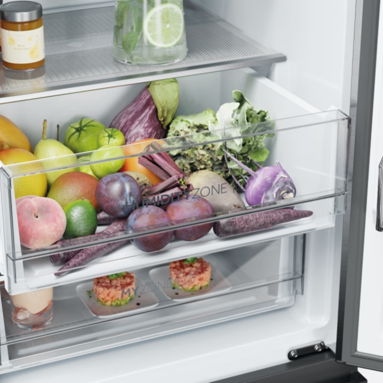 Kühl-Gefrier-Kombination Haier HTW5618CNMG 360L Inox