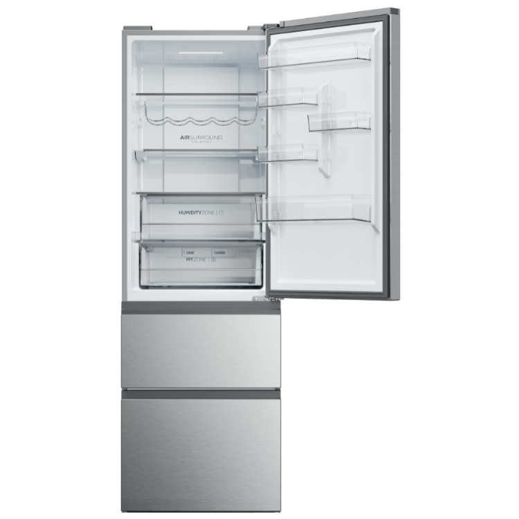 Kühl-Gefrier-Kombination Haier HTW5618CNMG 360L Inox