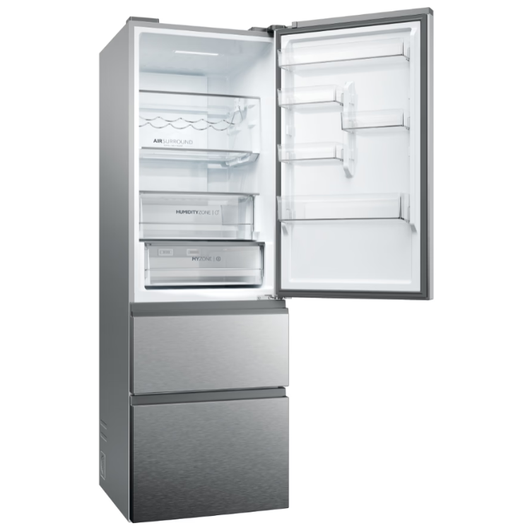 Kühl-Gefrier-Kombination Haier HTW5618CNMG 360L Inox