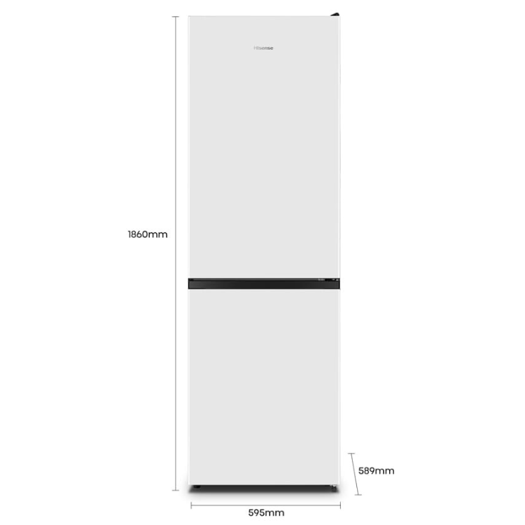 Hisense RB390N4AWE Kühl-Gefrier-Kombination 304L Weiß