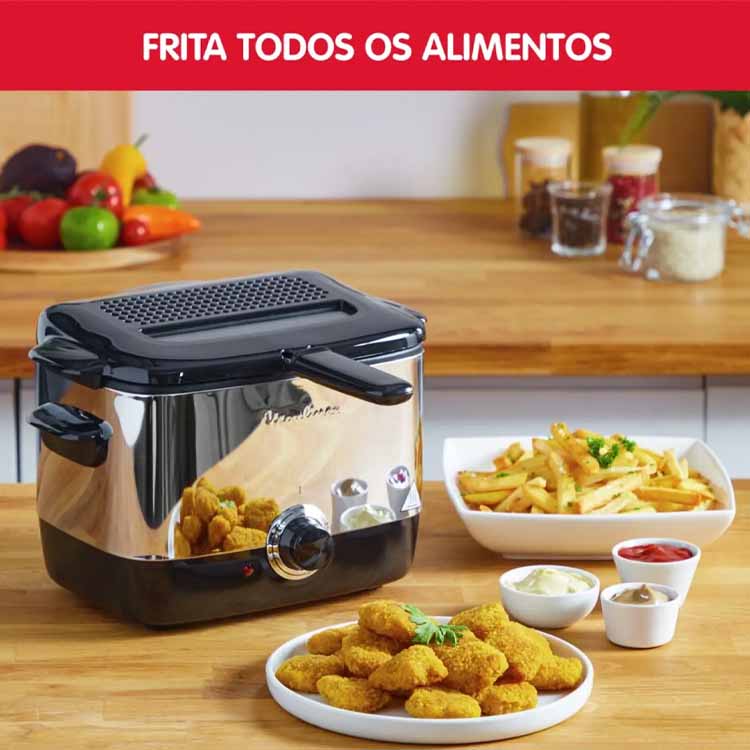 Fritadeira Moulinex Minifrito AF220010 1L 1000W Inox