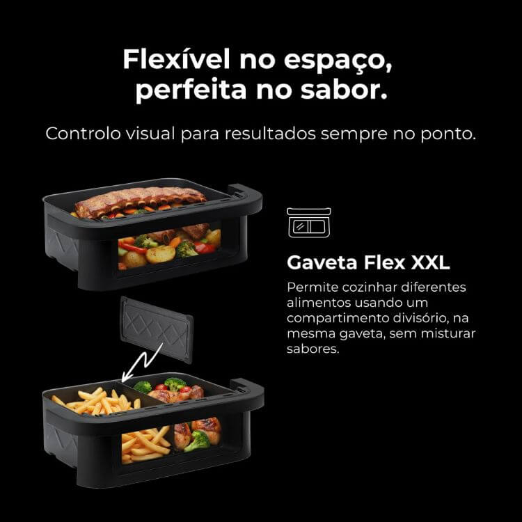 Fritadeira Air Fryer Flama 674FL Ceramic CrisperPlate Flex XXL 12L 2950W