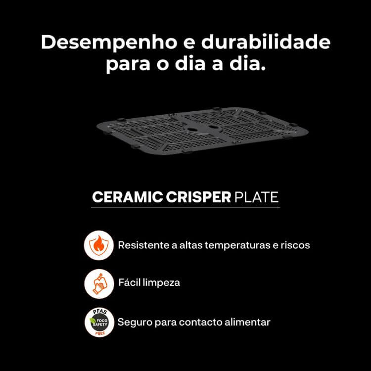 Fritadeira Air Fryer Flama 674FL Ceramic CrisperPlate Flex XXL 12L 2950W