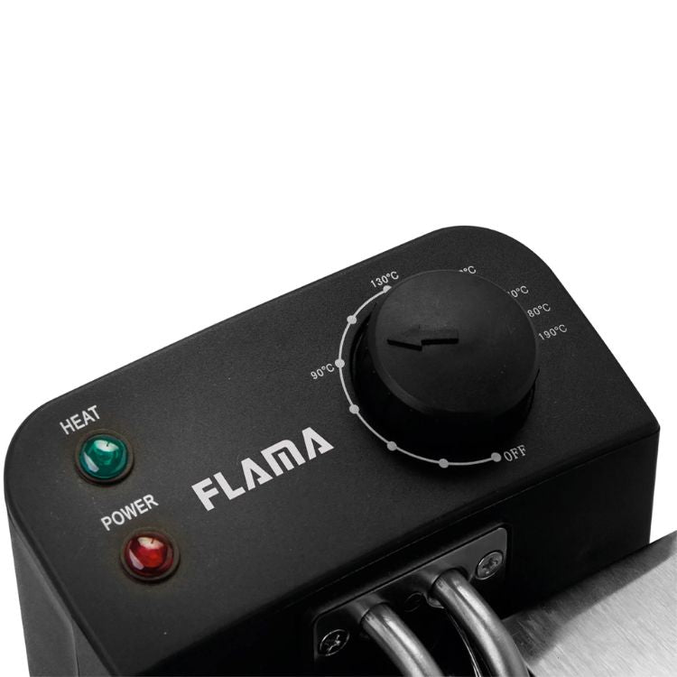 Flama Fritteuse mit Öl 636FL 3L 2200W Edelstahl