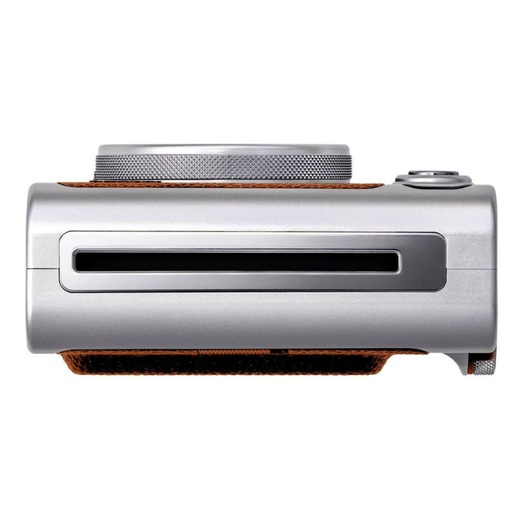 Fujifilm Instax Mini EVO brown instant camera side view