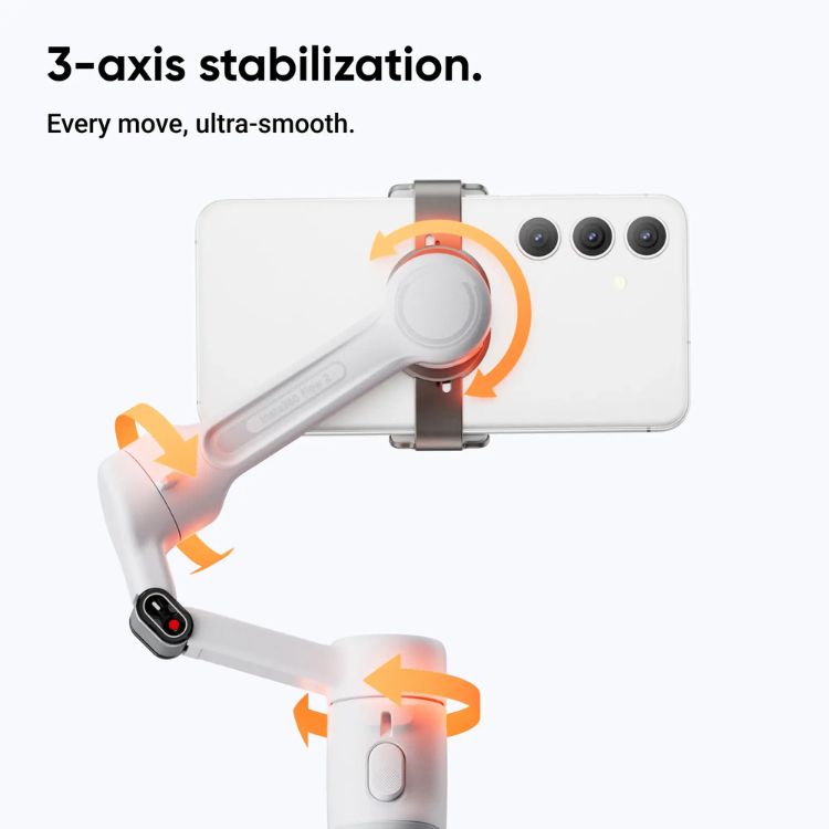 Estabilizador Gimbal Insta360 Flow 2 Standard Bundle Cinzento