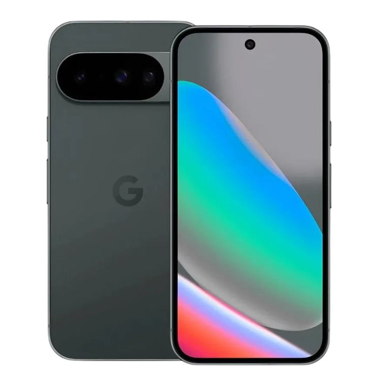 Google Pixel 10, smartphone preto com ecrã de 6.3 polegadas e câmara dupla, logotipo G na parte de trás.