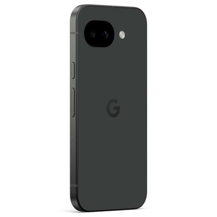 Google Pixel 10a 5G preto, 8GB/256GB, câmara dupla e logotipo G na parte de trás.