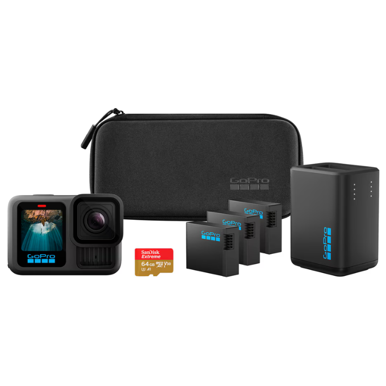 Action Cam GoPro Hero 13 Extended Power Bundle Preto