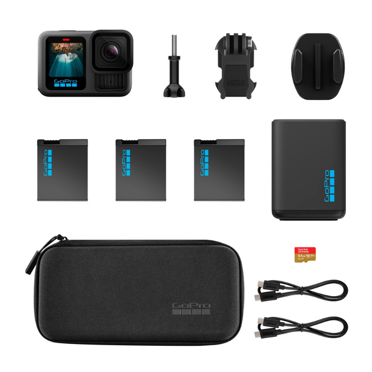 Action Cam GoPro Hero 13 Extended Power Bundle Preto