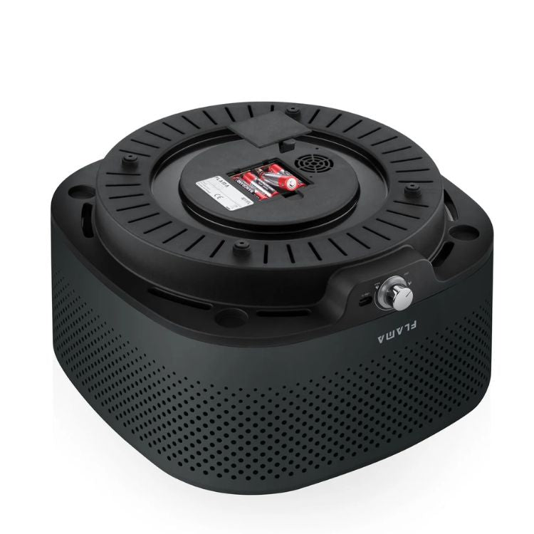 Grelhador a carvão Flama Mastergrill EVO 4011FL preto com controle de temperatura e ventilação.