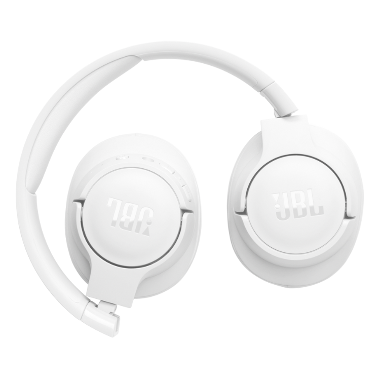 White JBL Tune 720BT Bluetooth headphones, over-ear style.