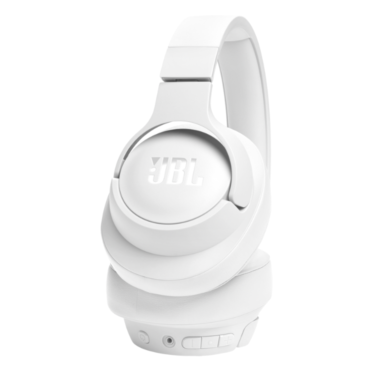White JBL Tune 720BT Bluetooth headphones, over-ear style.