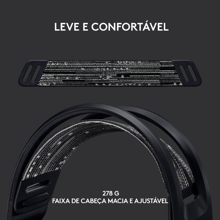 Black Logitech G733 Lightspeed wireless gaming headset with RGB, adjustable headband.