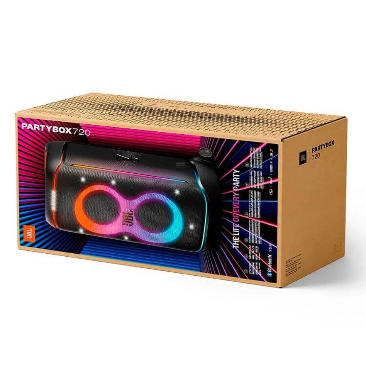 Coluna High-Power JBL PartyBox 720 800W Preto