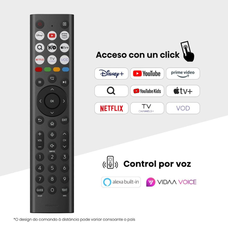 Televisão Hisense A6Q (2025) Smart TV 4K LED 55"