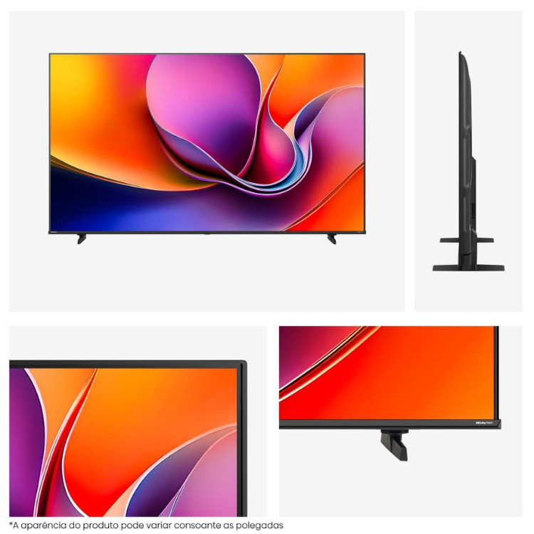 Televisão Hisense A6Q (2025) Smart TV 4K LED 55"