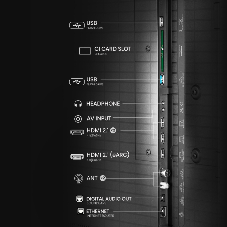 Televisão Hisense U8Q (2025) Smart TV 4K Mini-LED 55"