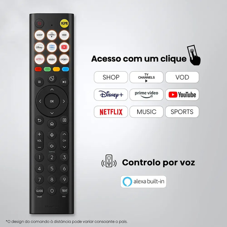 Televisão Hisense A6S (2026) Smart TV 4K LED 50"
