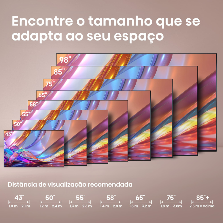 Televisão Hisense E7S (2026) Smart TV 4K QLED 43"