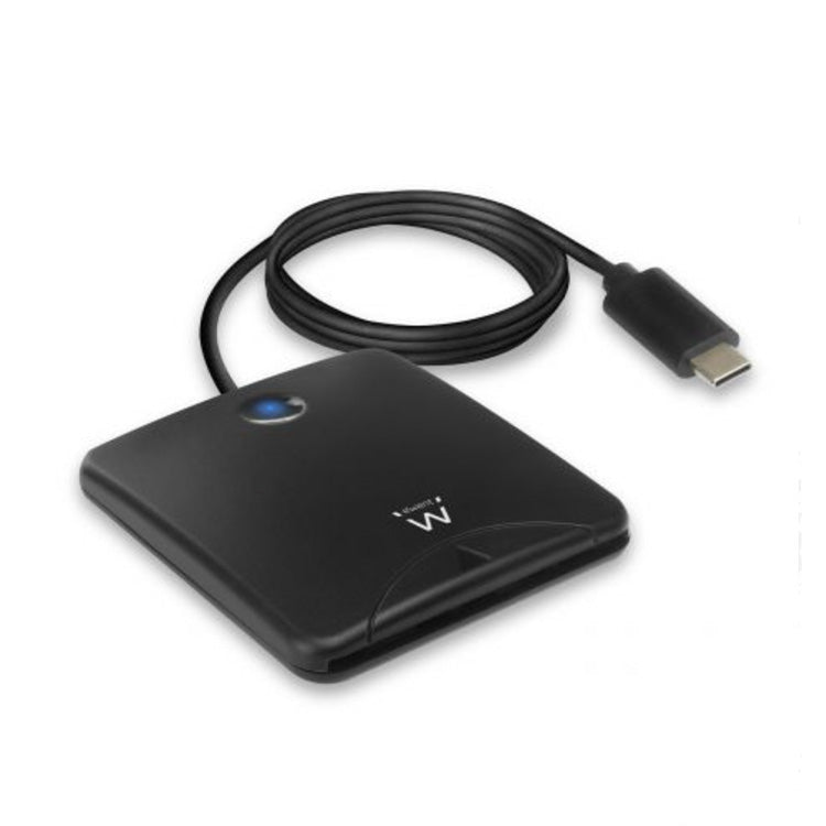 Ewent USB-C Kartenleser für den portugiesischen Personalausweis, Schwarz