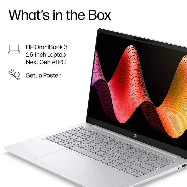 Portátil HP OmniBook 3 16-by0004npx 16" R5 16GB/512GB Prateado s/ Sistema Operativo