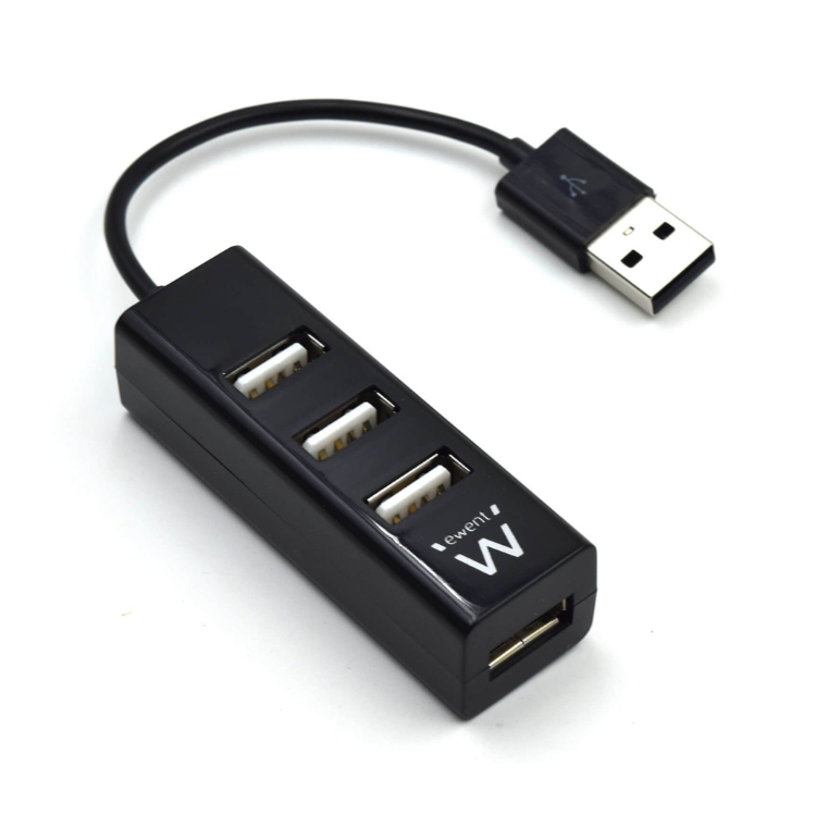 Ewent USB Hub 4 Ports USB 2.0 Schwarz