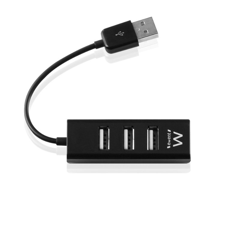 Ewent USB Hub 4 Ports USB 2.0 Schwarz