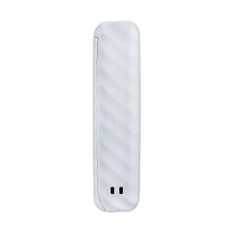 Fujifilm Instax Link Wide printer, white, rectangular with rounded edges and two small black ports.