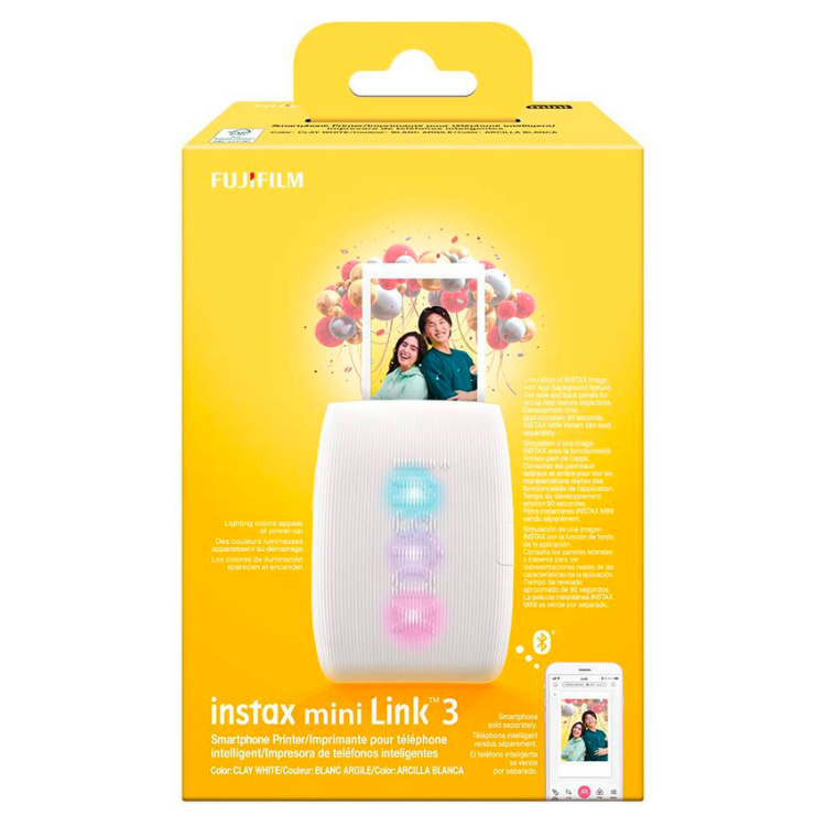 Fujifilm Instax Mini Link 3 white instant printer box