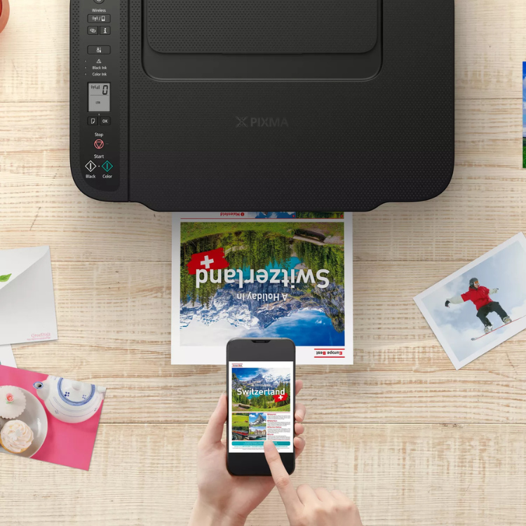 Impressora Multifunções Canon Pixma TS3750i Jato Tinta Cores Wi-Fi