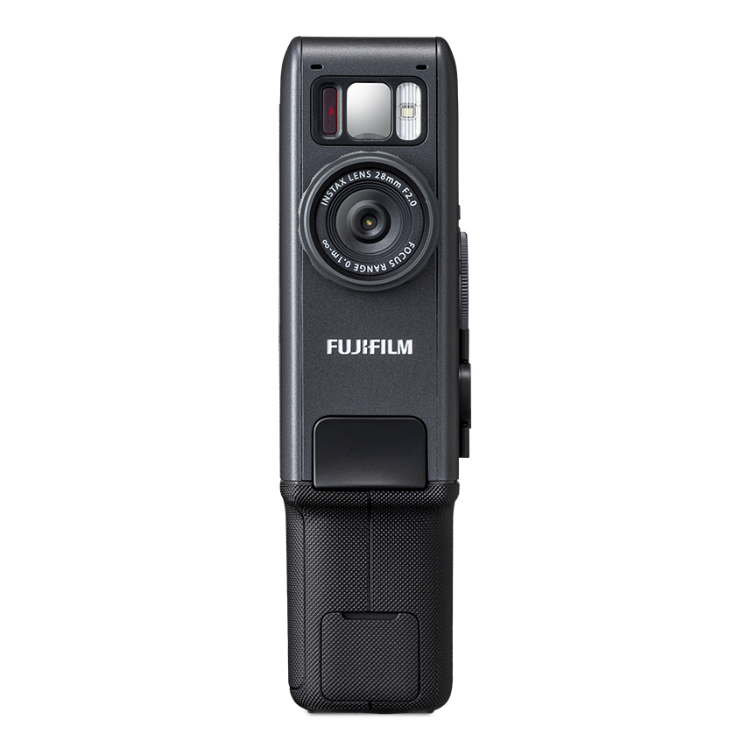 Black Fujifilm Instax Mini EVO Cinema instant camera