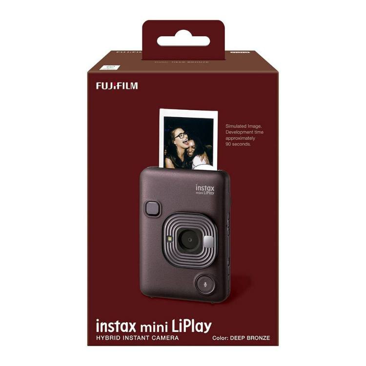 Máquina Fotográfica Instantânea Fujifilm Instax Mini LiPlay Deep Bronze
