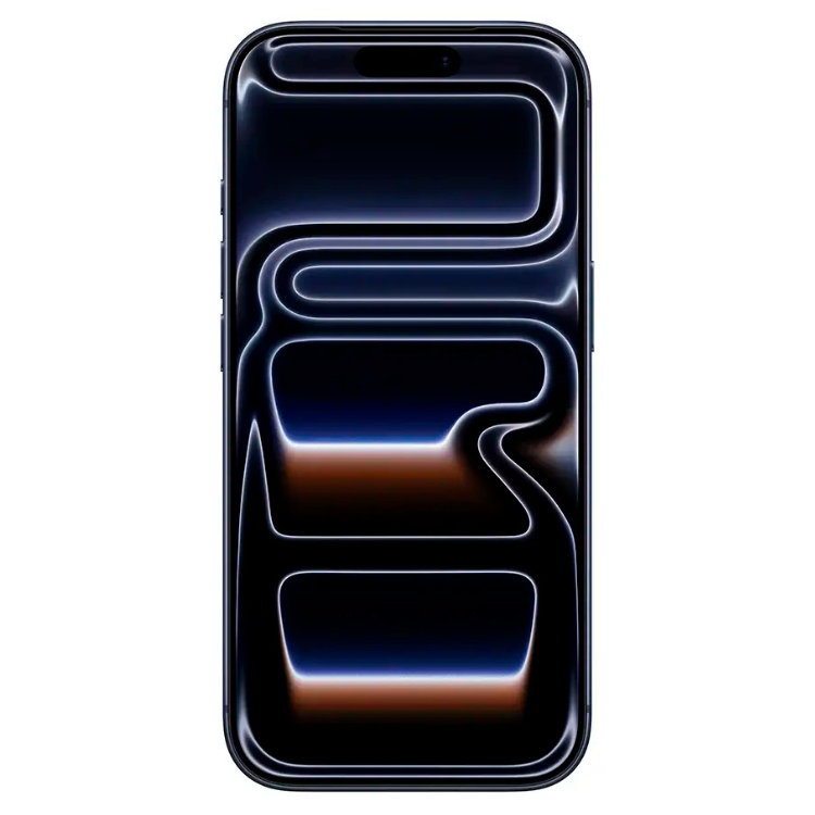 iPhone 17 Pro Max Azul, smartphone Apple com ecrã e design premium.