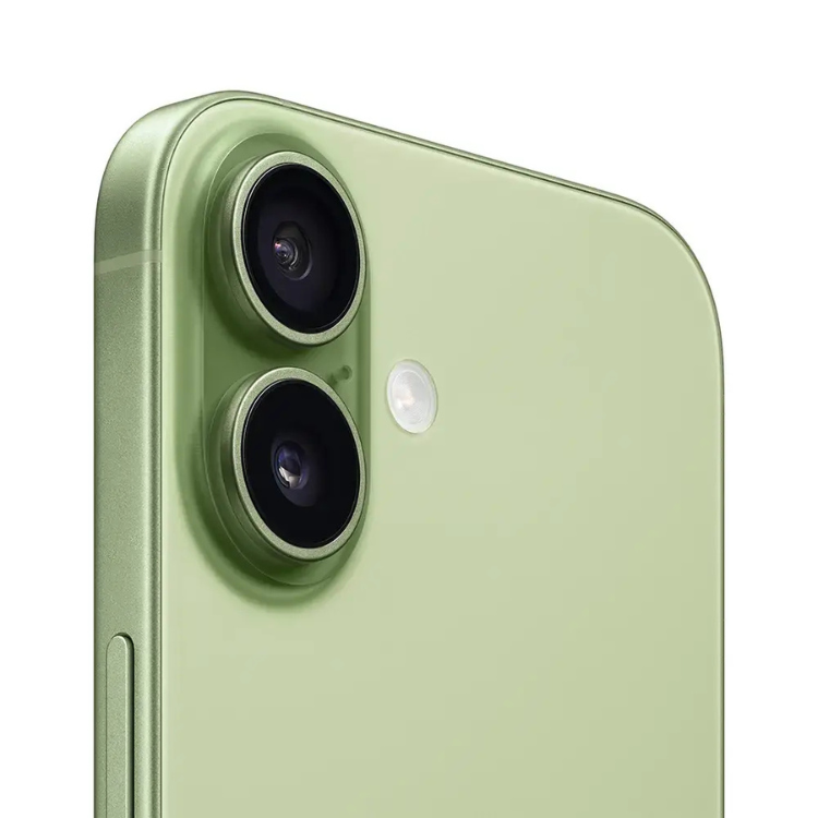 iPhone 17, 256GB, Verde, câmaras duplas, parte traseira.