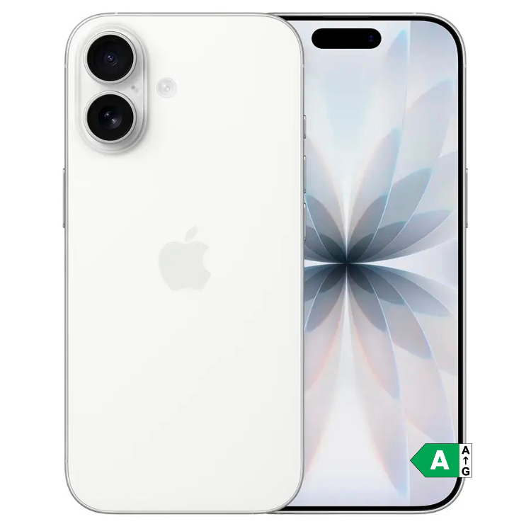 iPhone 17, 256GB, Branco, ecrã OLED, câmaras duplas, bateria de longa duração.