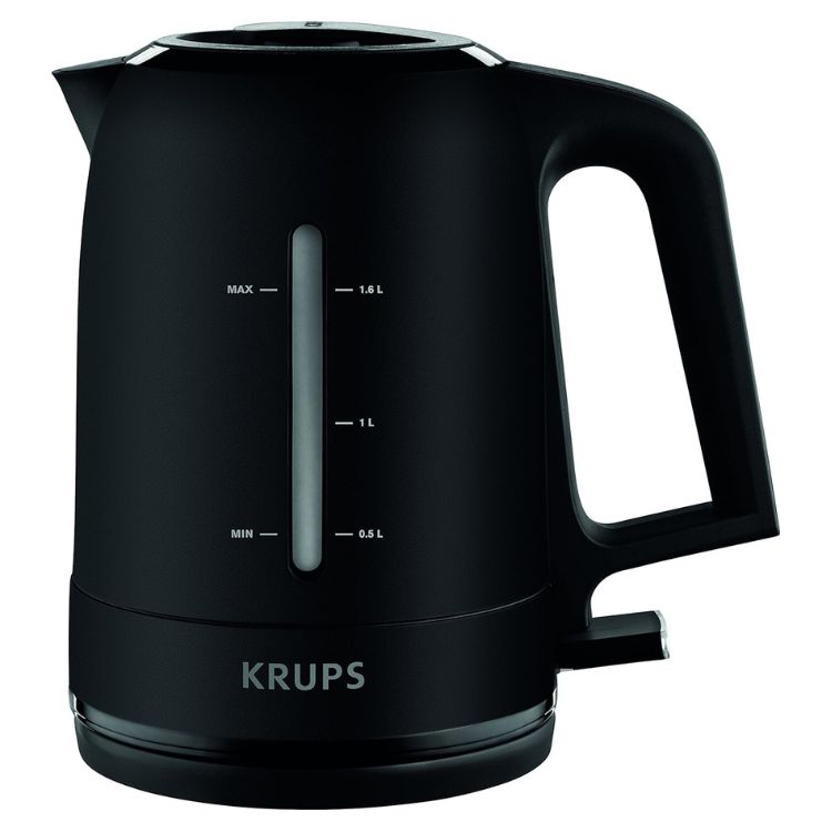 Krups BW2448 Wasserkocher, 1,6 l, 2400 W, Schwarz