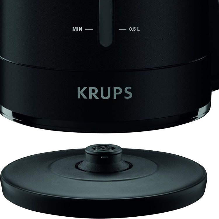 Krups BW2448 Wasserkocher, 1,6 l, 2400 W, Schwarz