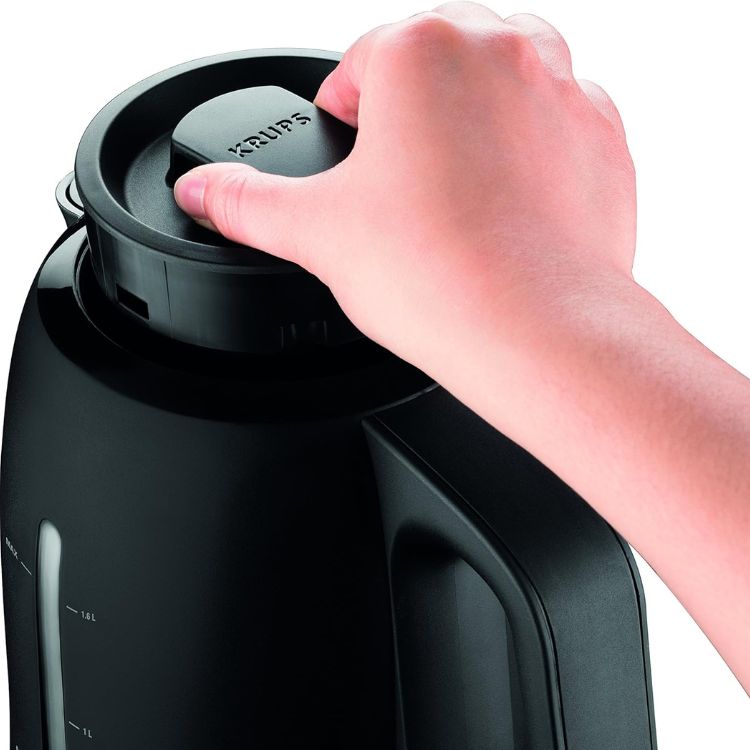 Krups BW2448 Wasserkocher, 1,6 l, 2400 W, Schwarz