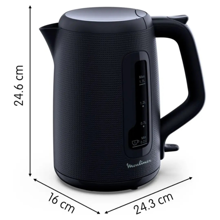 Jarro Elétrico Moulinex 1.7L 2400W Preto