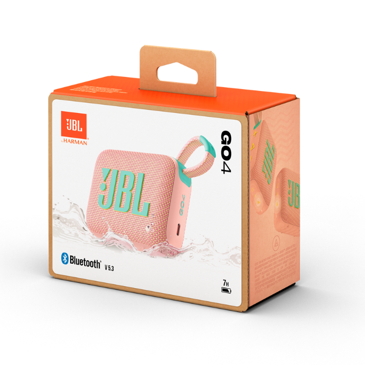 JBL Go 4 Tragbarer Lautsprecher Rosa