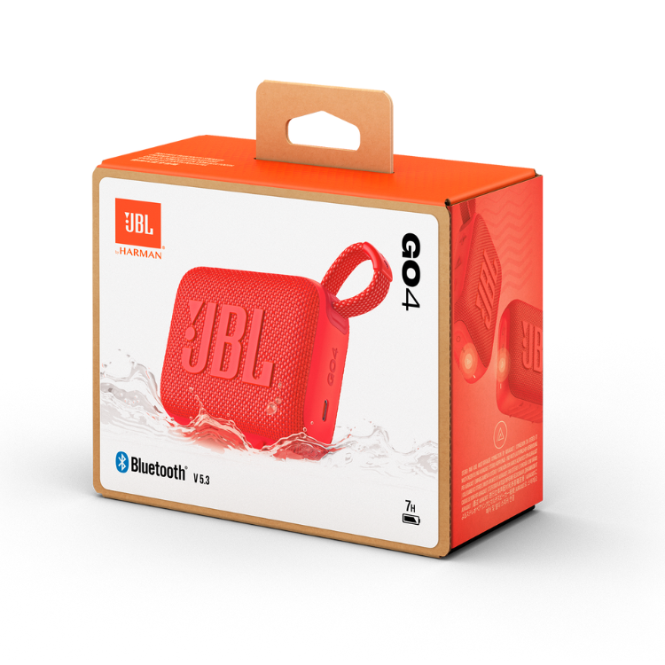 Coluna Portátil JBL Go 4 Vermelho