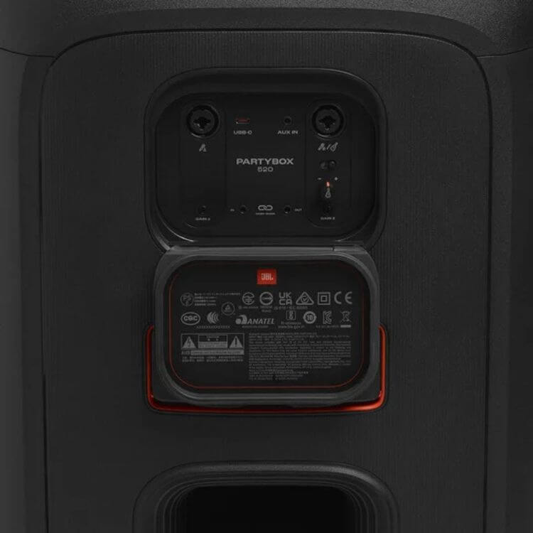 Coluna JBL High-Power PartyBox 520 400W Preto