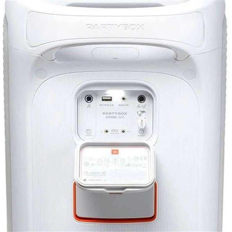 Coluna JBL High-Power PartyBox Stage 320 240W Branco