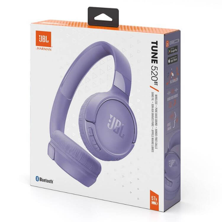 Headphones JBL Tune 520BT Roxo